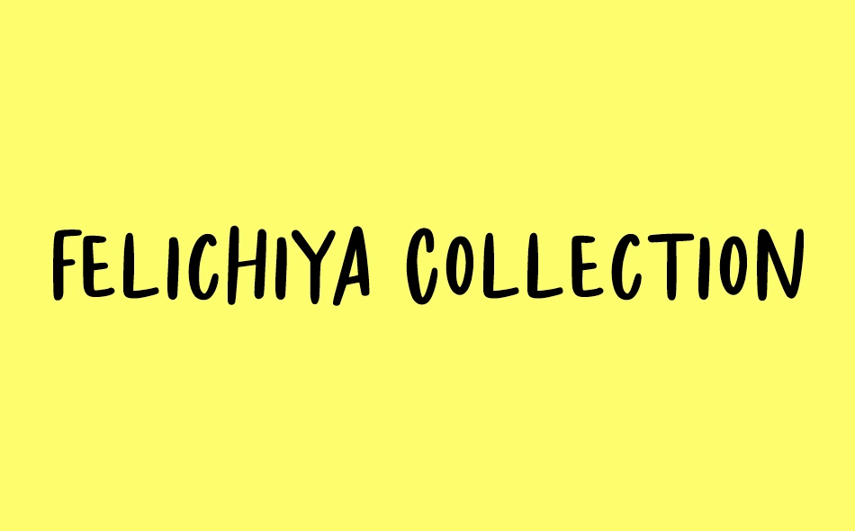 Felichiya Collection Sans font big