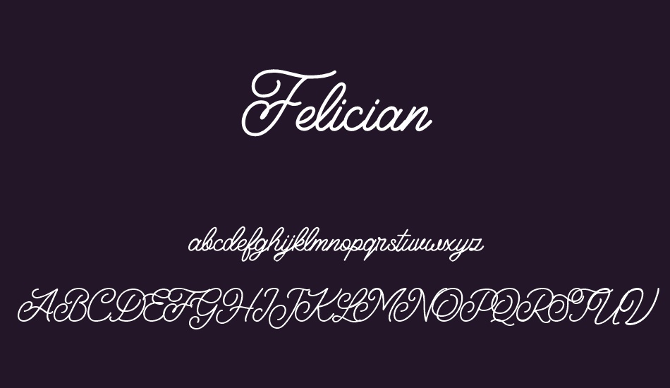 Felician Demo font