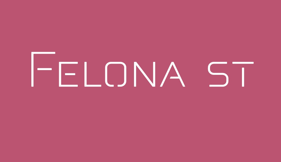 Felona st SC ExtLt font big