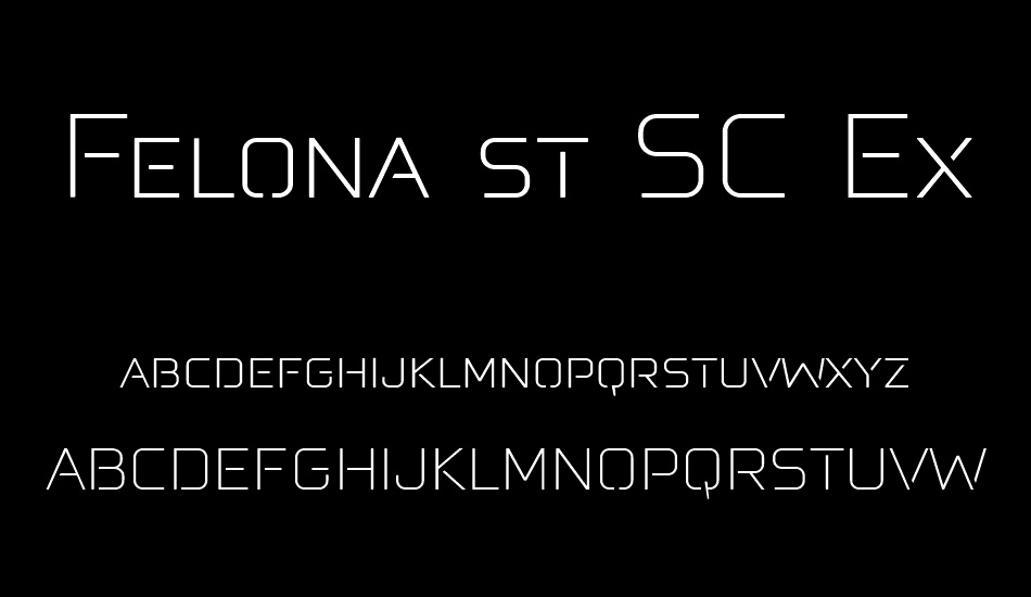 Felona st SC ExtLt font