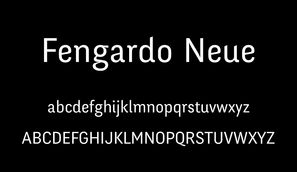 Fengardo Neue font