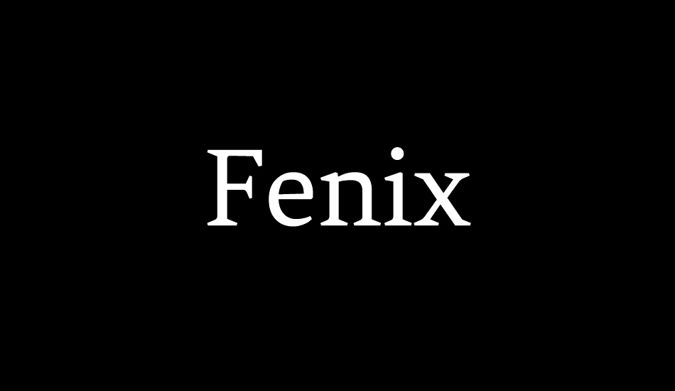 Fenix font big