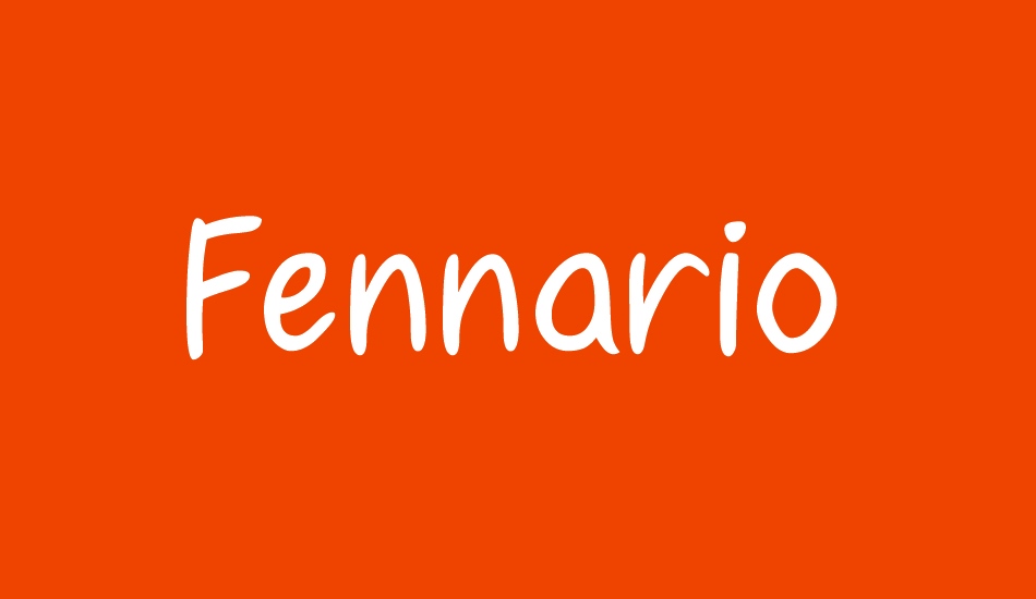 Fennario font big