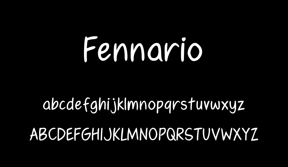Fennario font