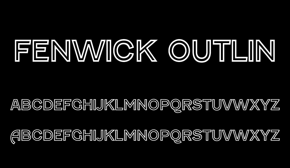 Fenwick Outline font