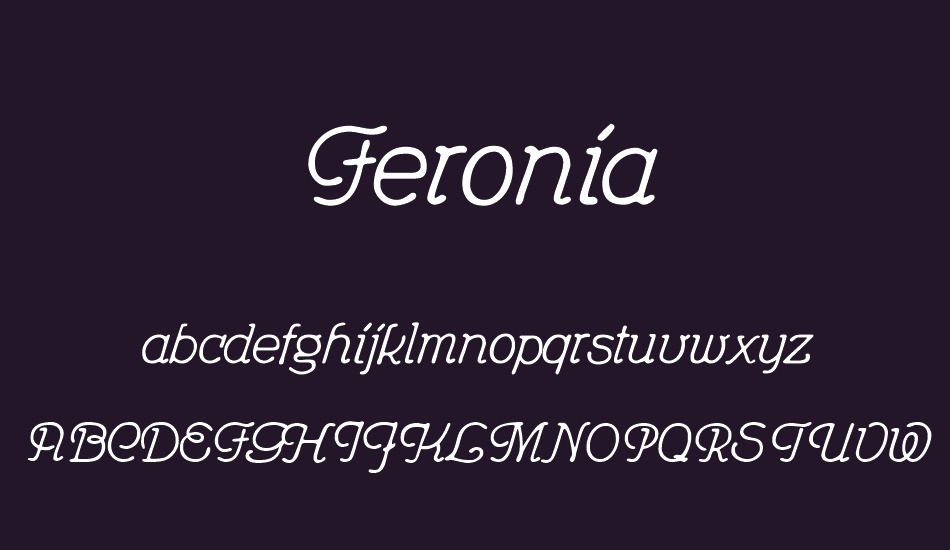 Feronia font