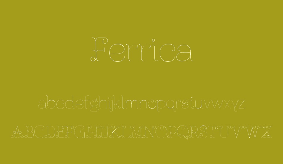 Ferrica font