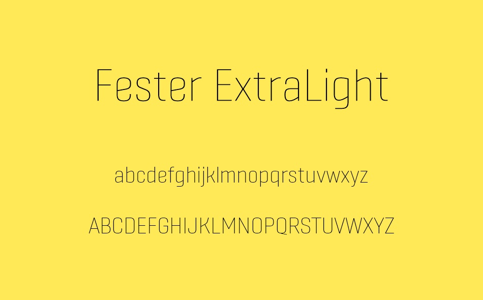 Fester font