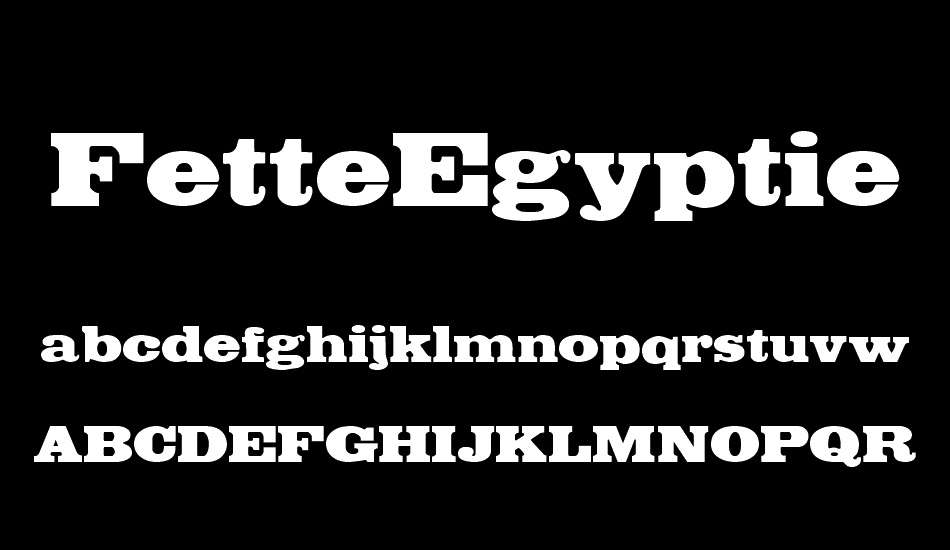 FetteEgyptienne font