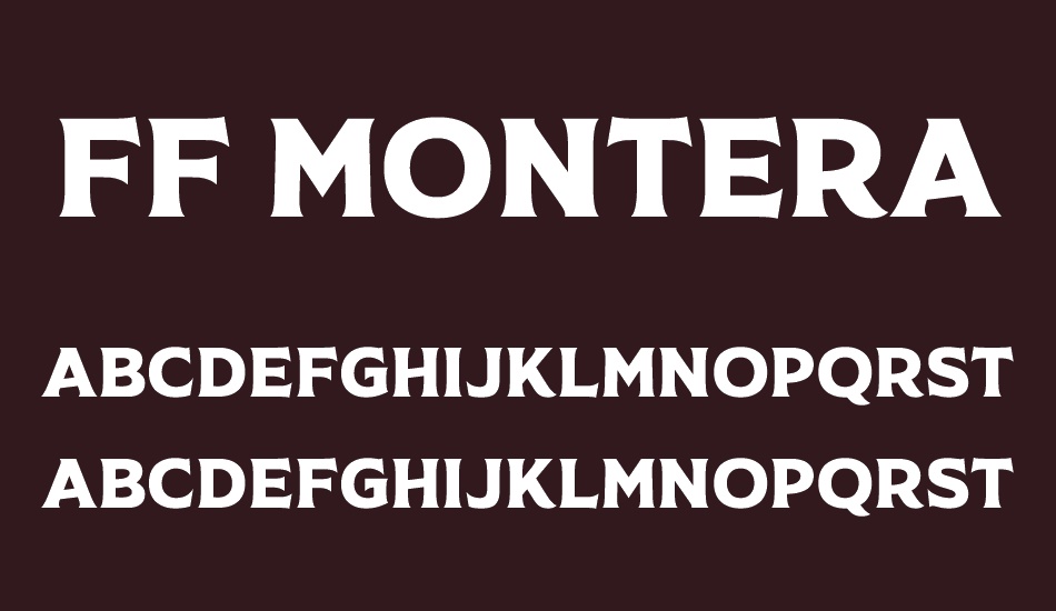 FF Monteral Two font