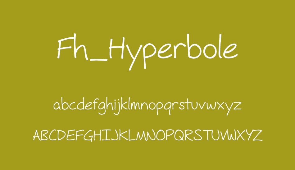 Fh_Hyperbole font