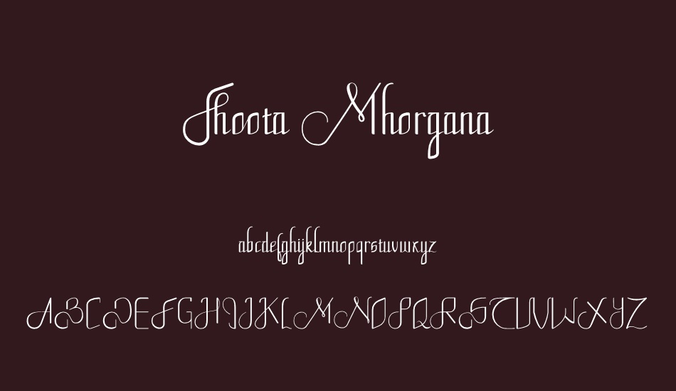 fhoota-mhorgana font