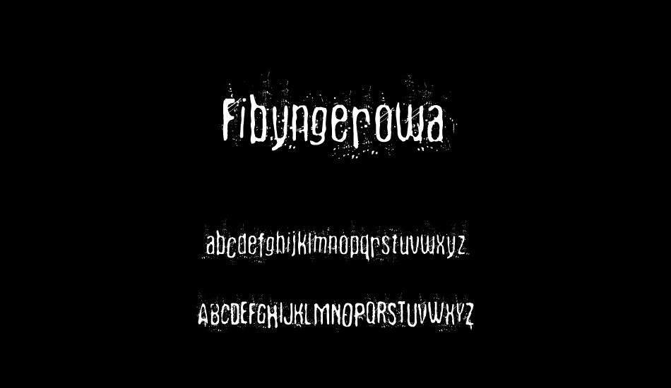 Fibyngerowa font