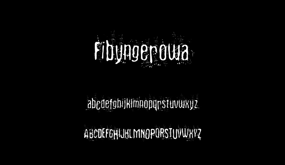 Fibyngerowa font