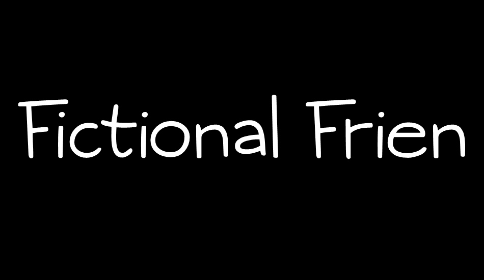 Fictional Friend DEMO font big