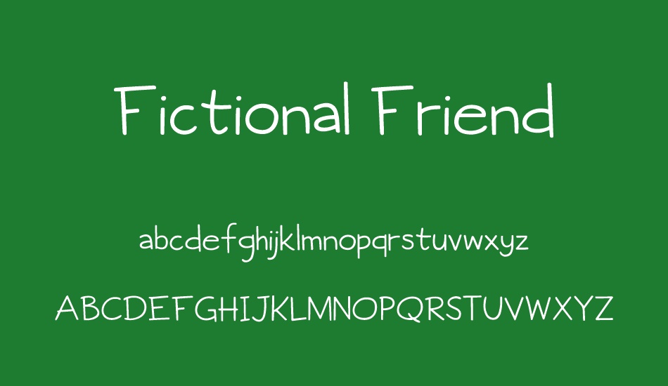 Fictional Friend DEMO font