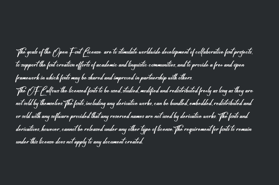 Fighterland Script font 1