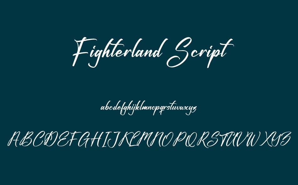 Fighterland Script font