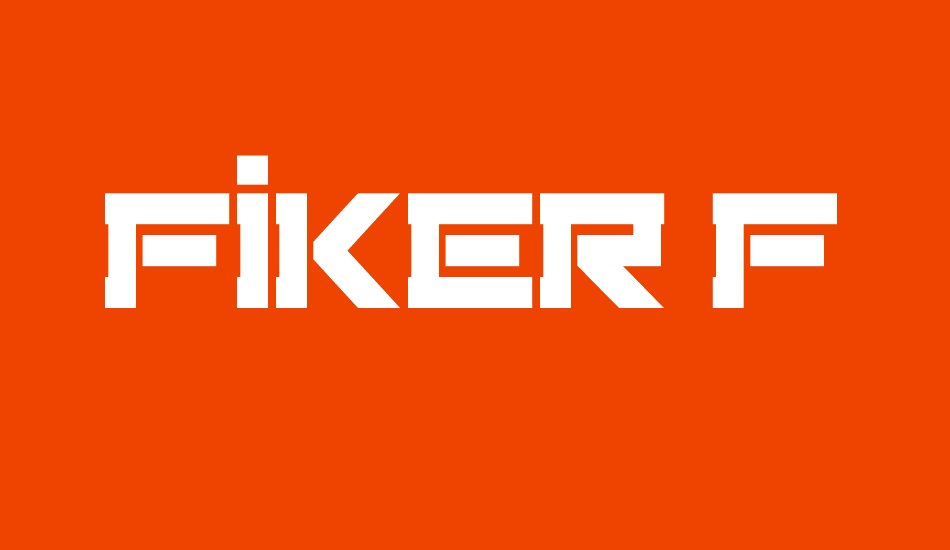 Fiker Futura font big