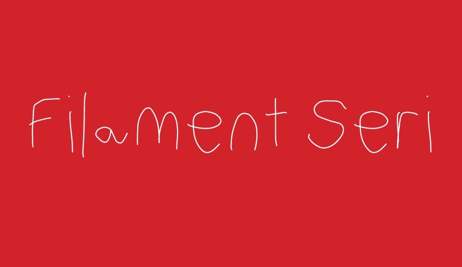 Filament Serie font big