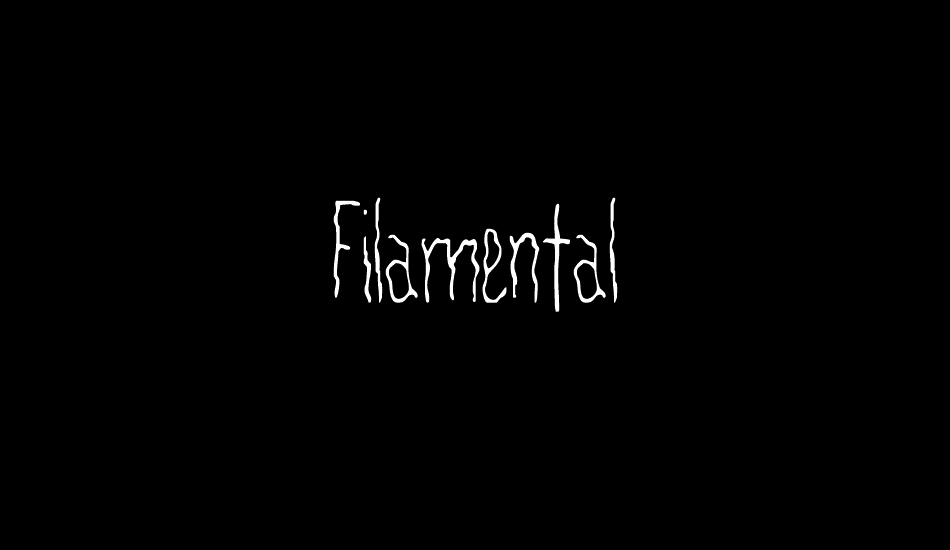 Filamental font big