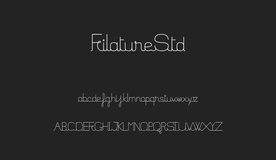 FilatureStd font