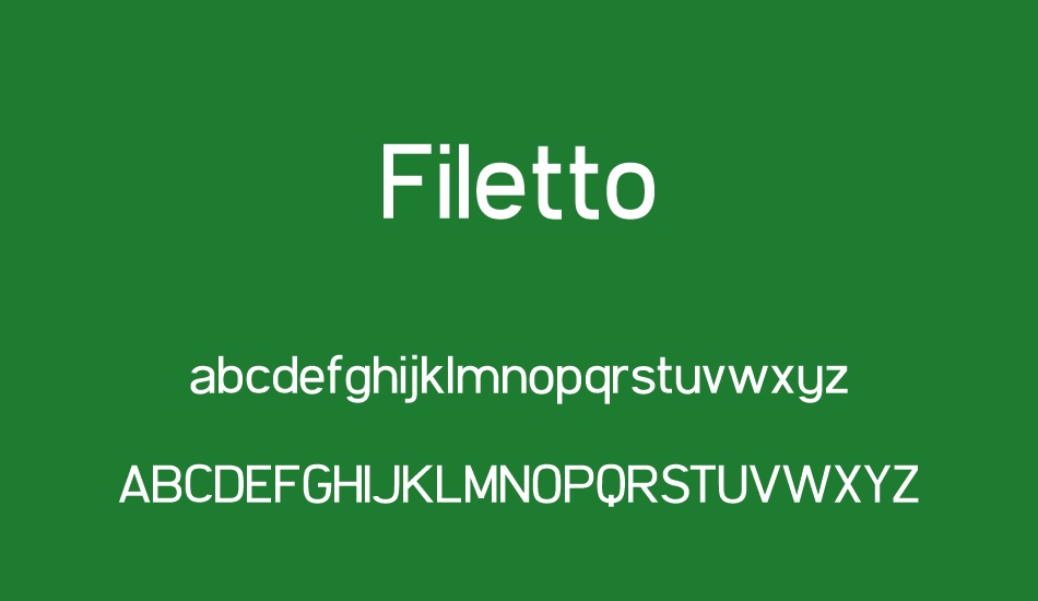 Filetto font