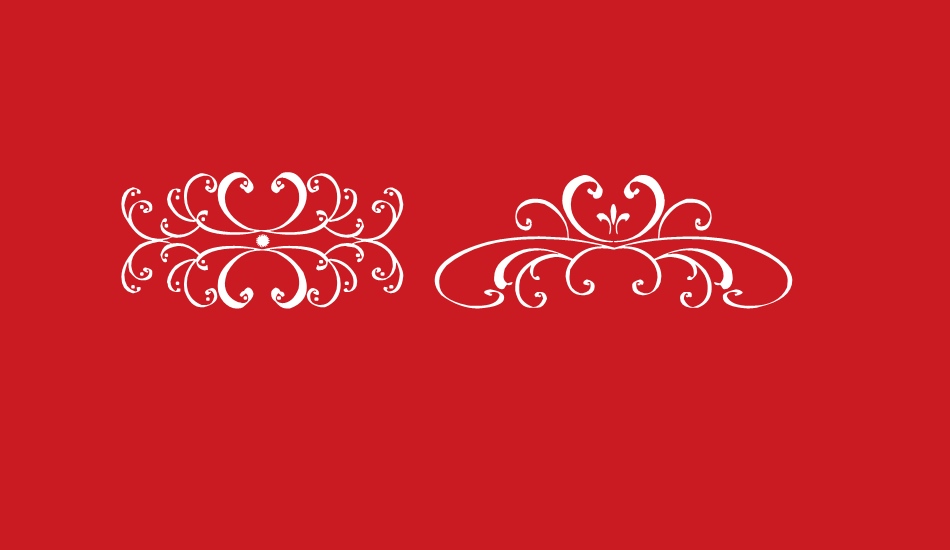 filigrees and ornaments ST font big