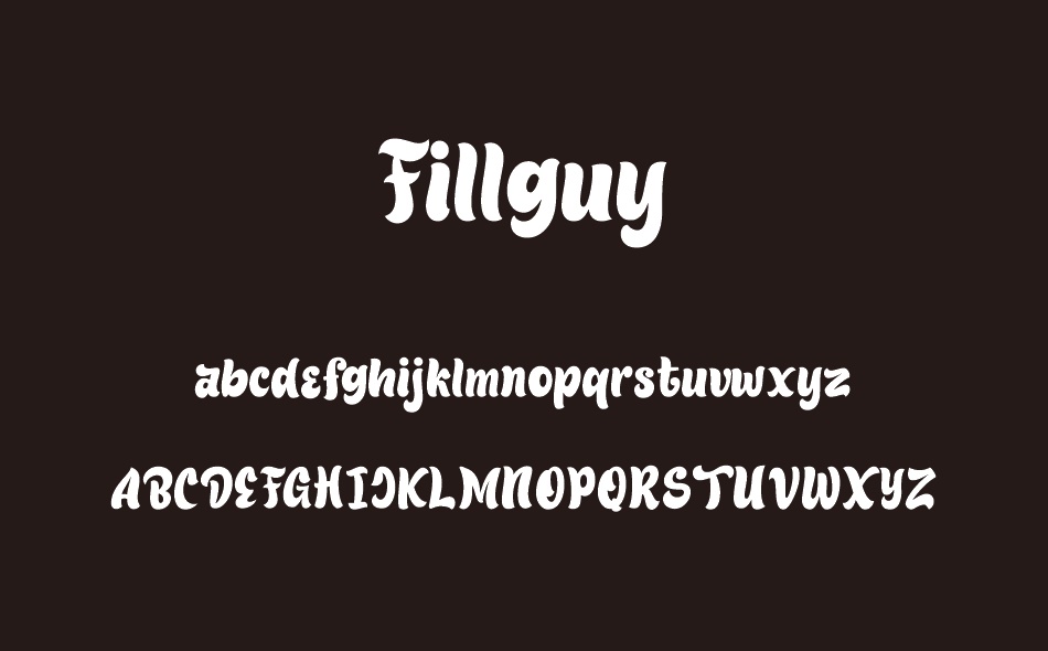 Fillguy font