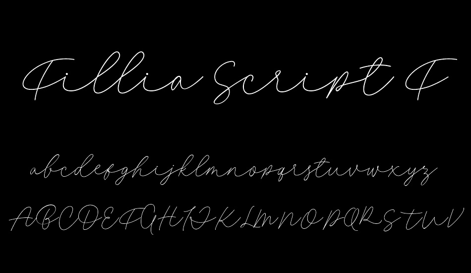 Fillia Script FREE font