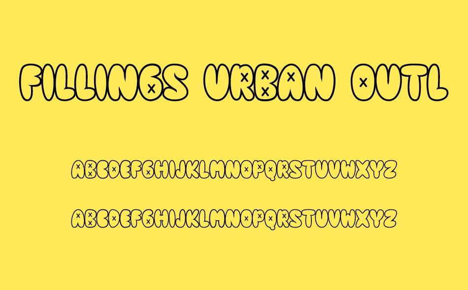 Fillings Urban font