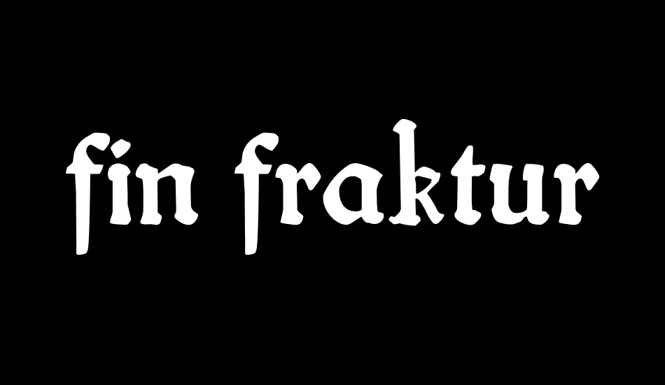 fin fraktur font big