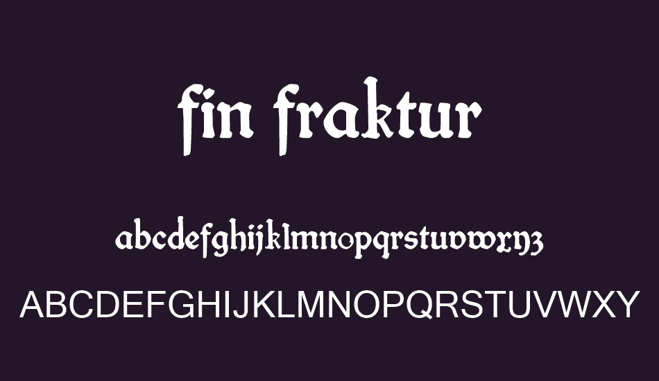 fin fraktur font