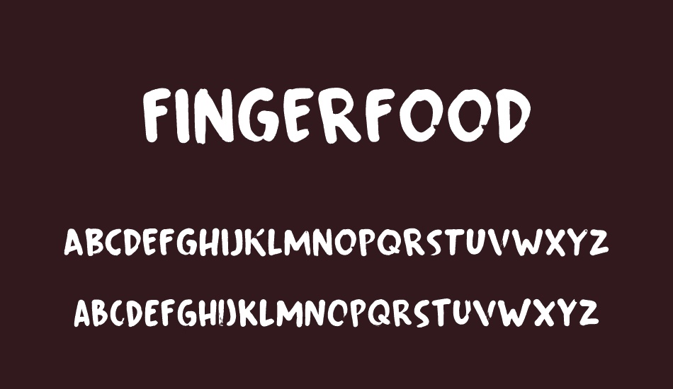 Fingerfood DEMO font