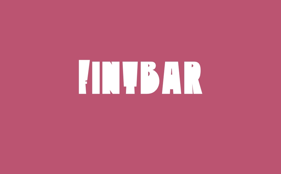 Fintbar font big