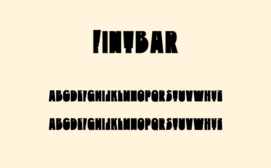 Fintbar font