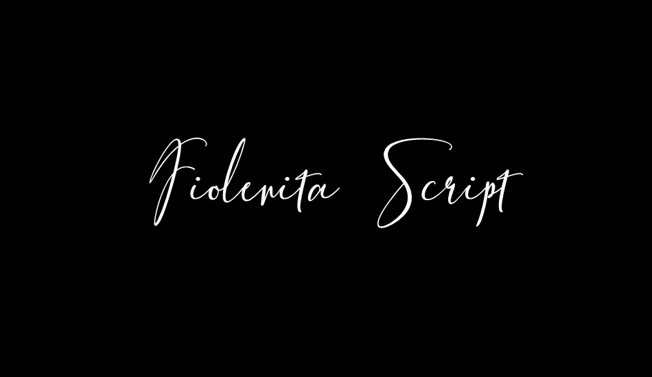 Fiolenita Script font big