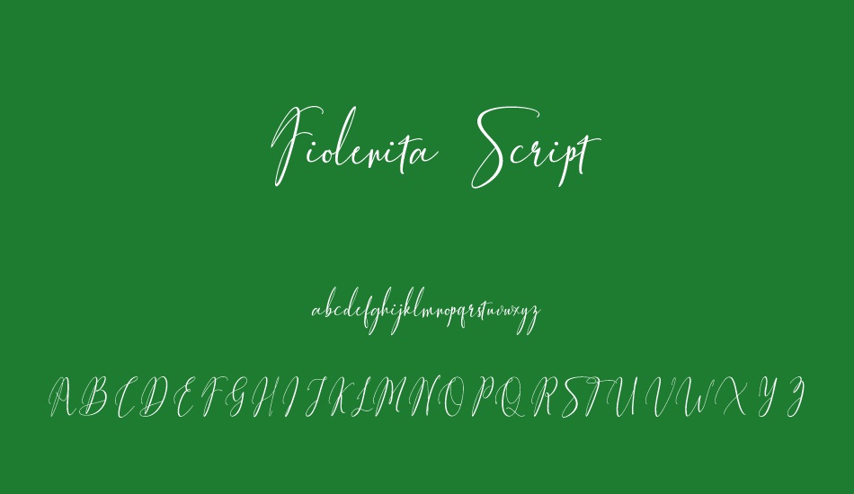 Fiolenita Script font