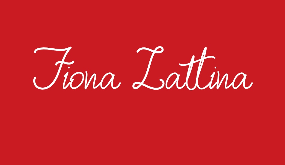 Fiona Lattina font big
