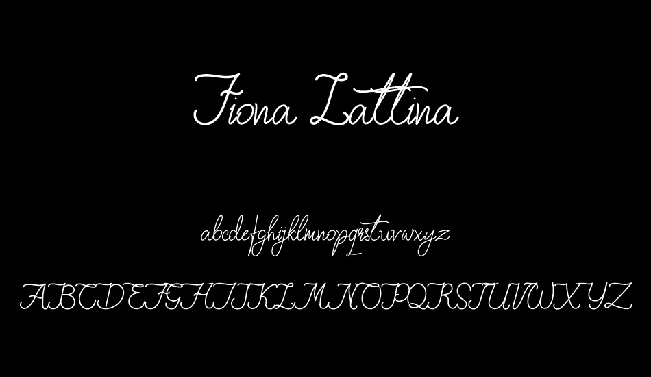 Fiona Lattina font