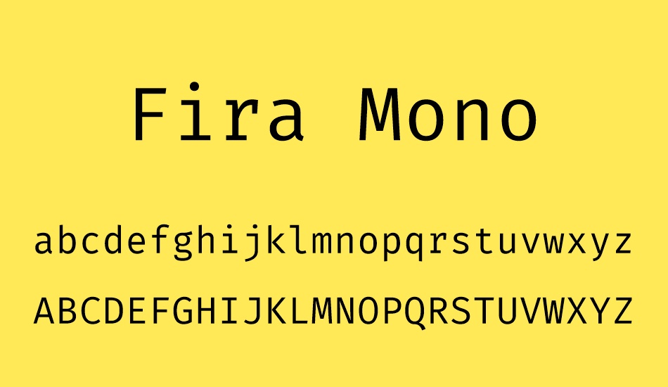 fira-mono font