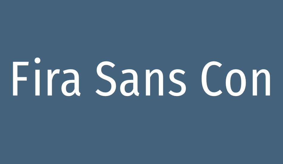 fira-sans-condensed font big