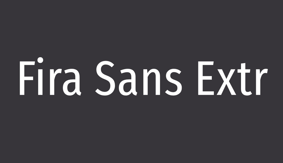 fira-sans-extra-condensed font big