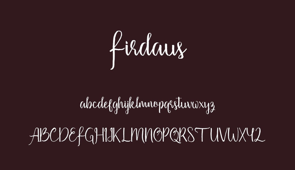 Firdaus font