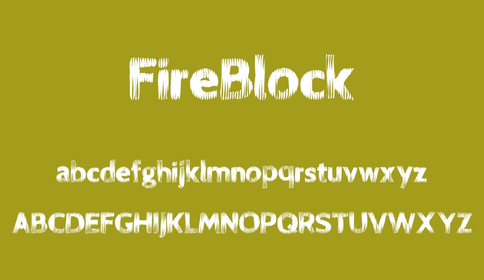 FireBlock font