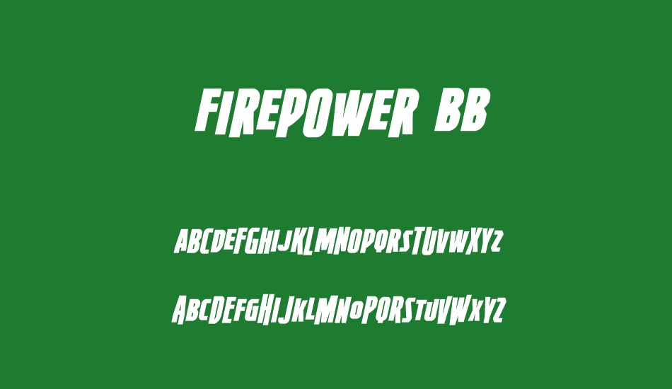 Firepower BB font