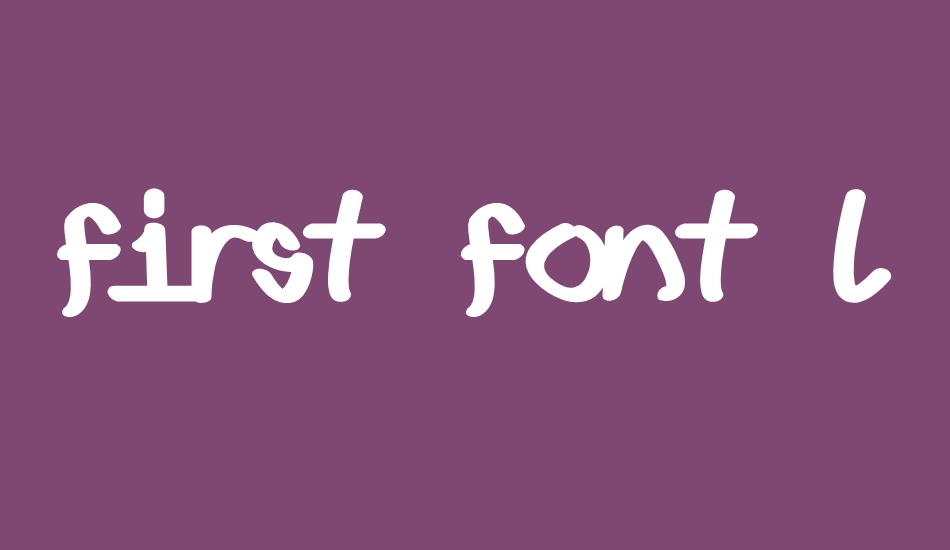 First font lower fat font big