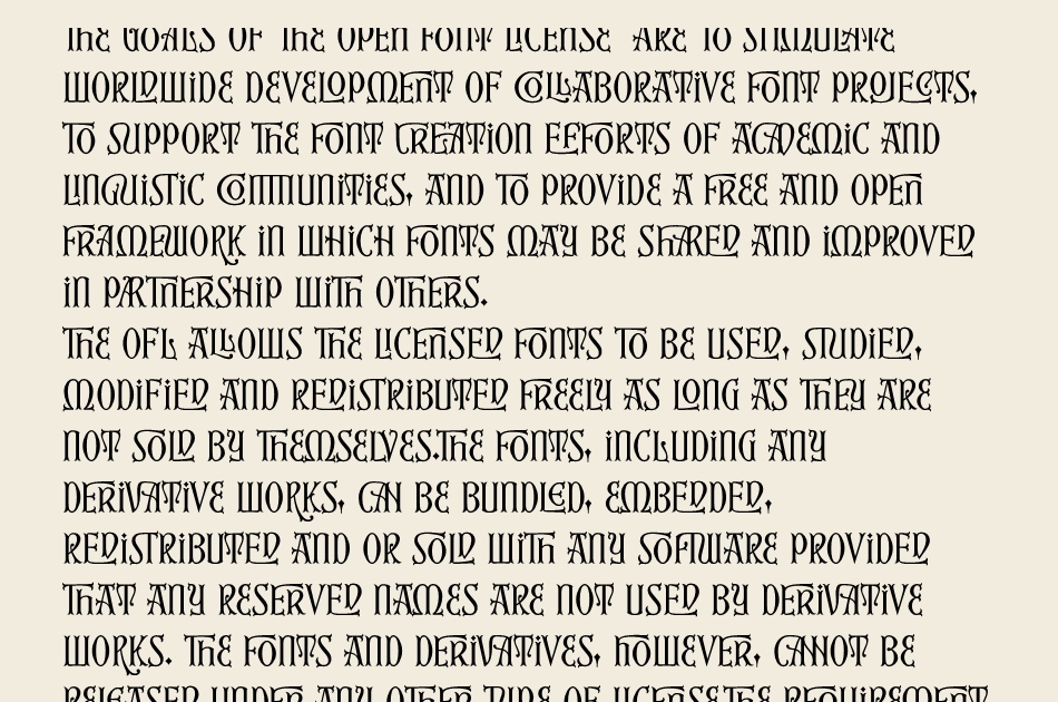 First Reign font 1