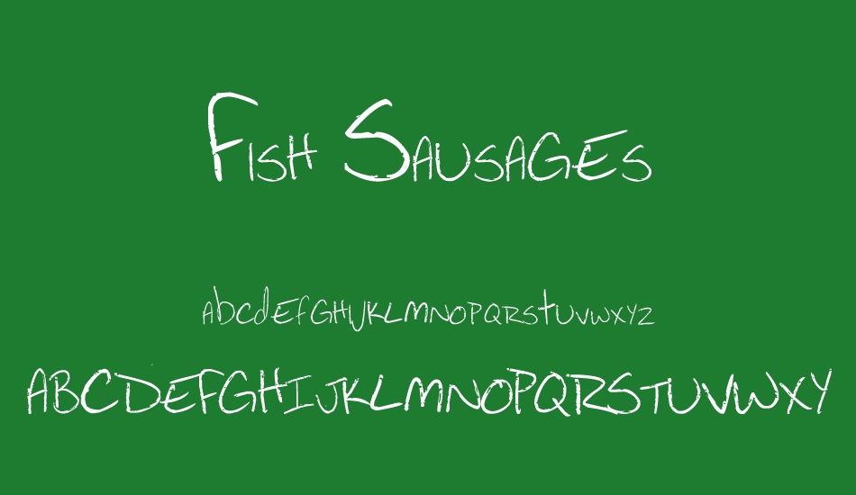Fish Sausages font