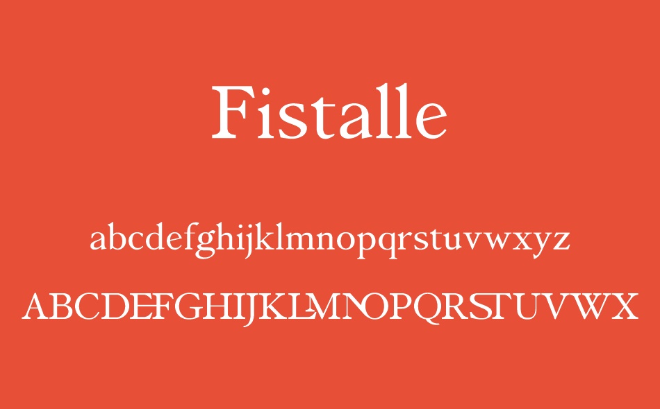 Fistalle font